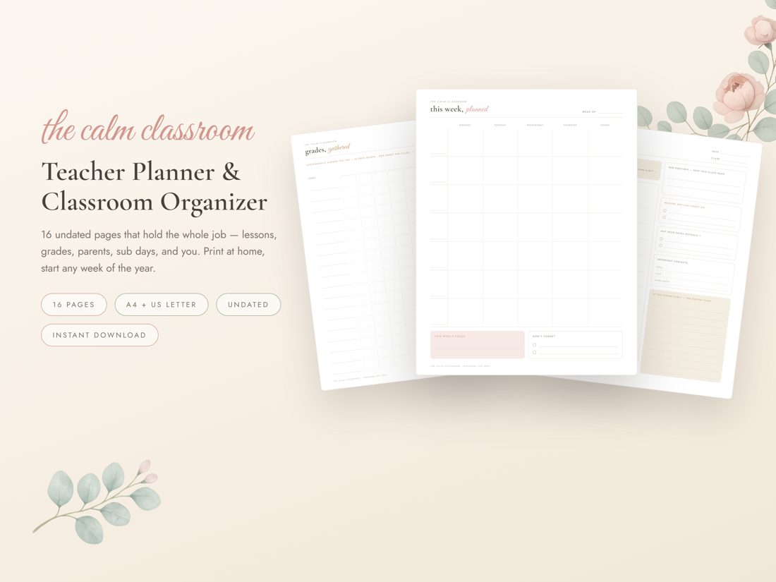 The Calm Classroom — teacher planner and classroom organizer